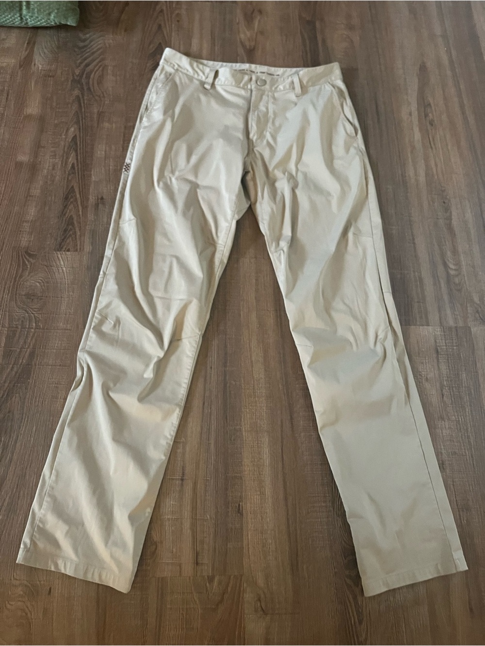 Men's Classic Straight Chino Pants in Light Khaki